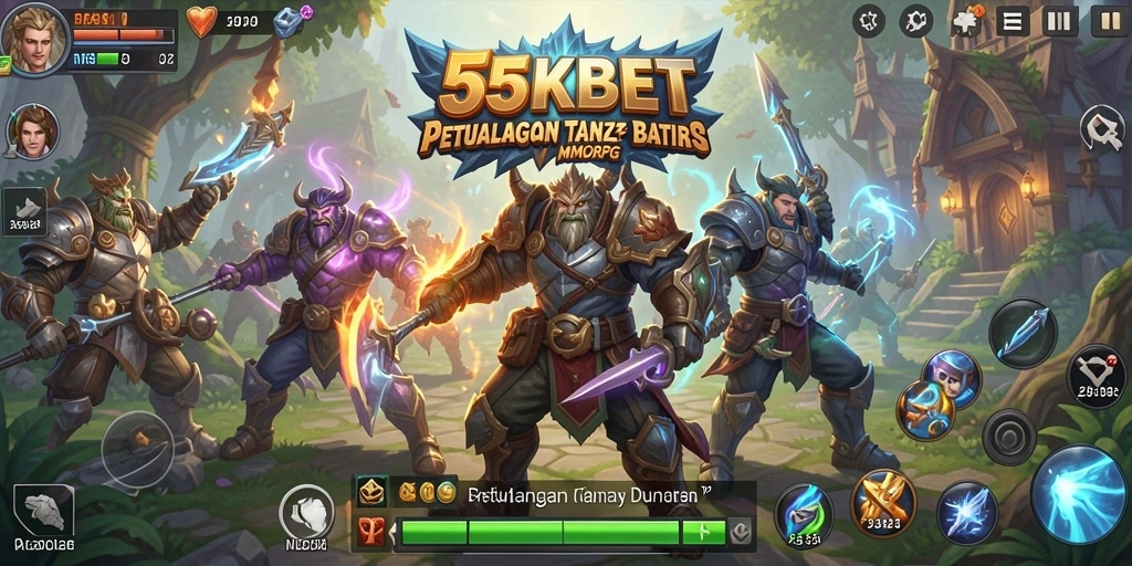 Tampilan gameplay 55KBET yang menakjubkan dan penuh aksi.