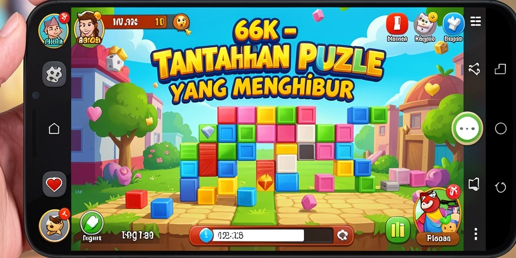 Tampilan gameplay 66K yang menantang dan seru.