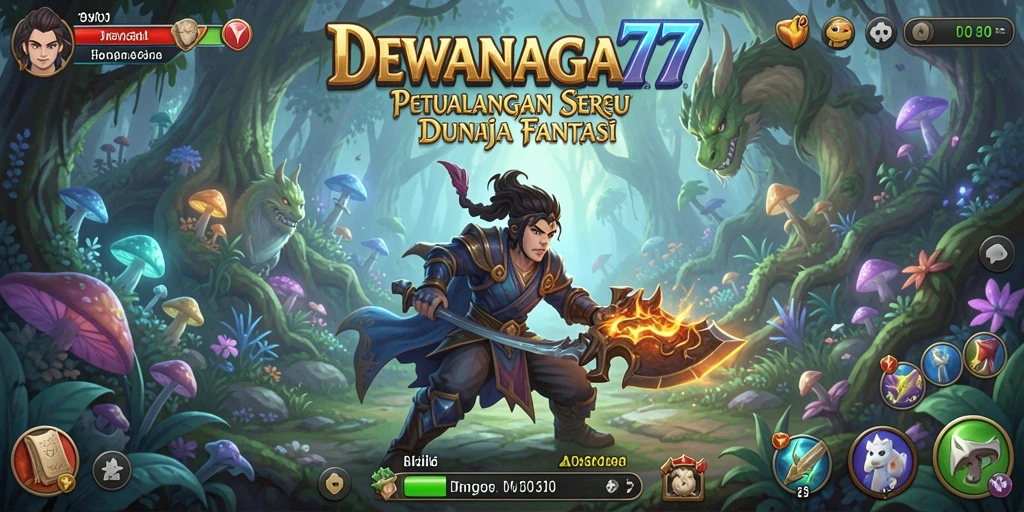 Tangkapan layar gameplay DEWANAGA77 menampilkan aksi petualangan seru.