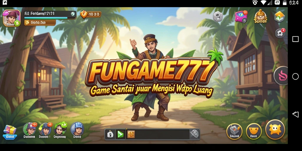 Tampilan gameplay FUNGame777 yang penuh warna dan interaktif.
