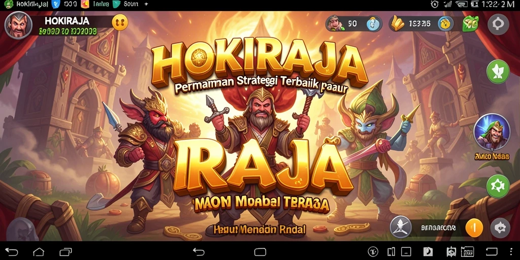 Tampilan gameplay HOKIRAJA yang menarik dan strategis.