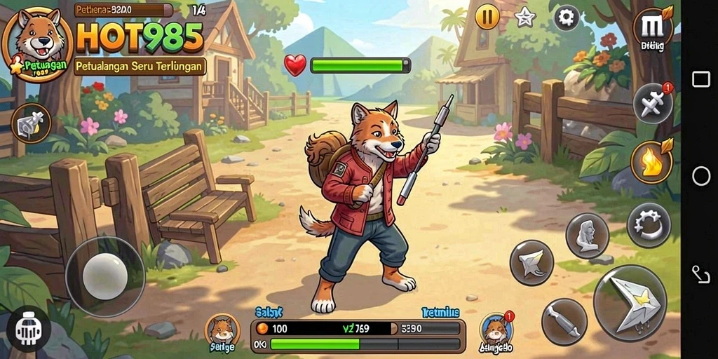 Tampilan gameplay HOT985 yang menegangkan dan penuh aksi.
