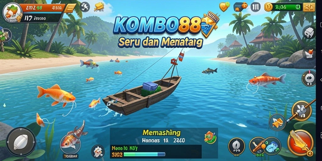 Tampilan screenshot dari gameplay memancing yang seru dan menarik.