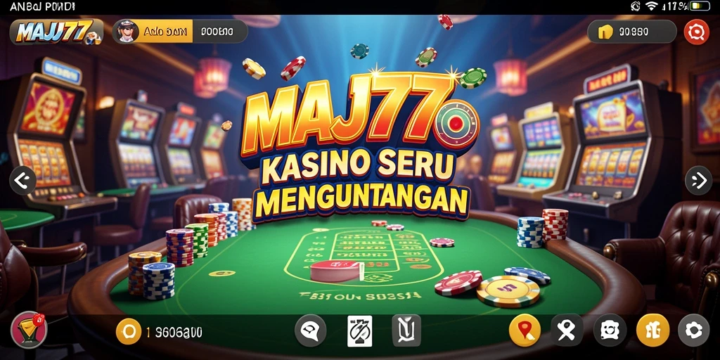 Tampilan utama gameplay seru dari MAJ777 Kasino.