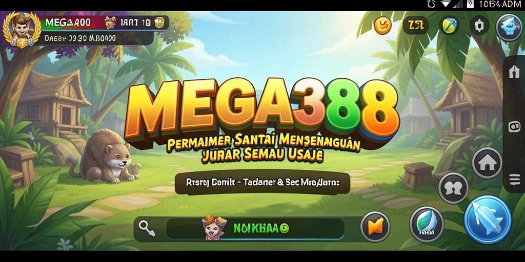 Tampilan penuh warna dan gameplay seru dari MEGA388.