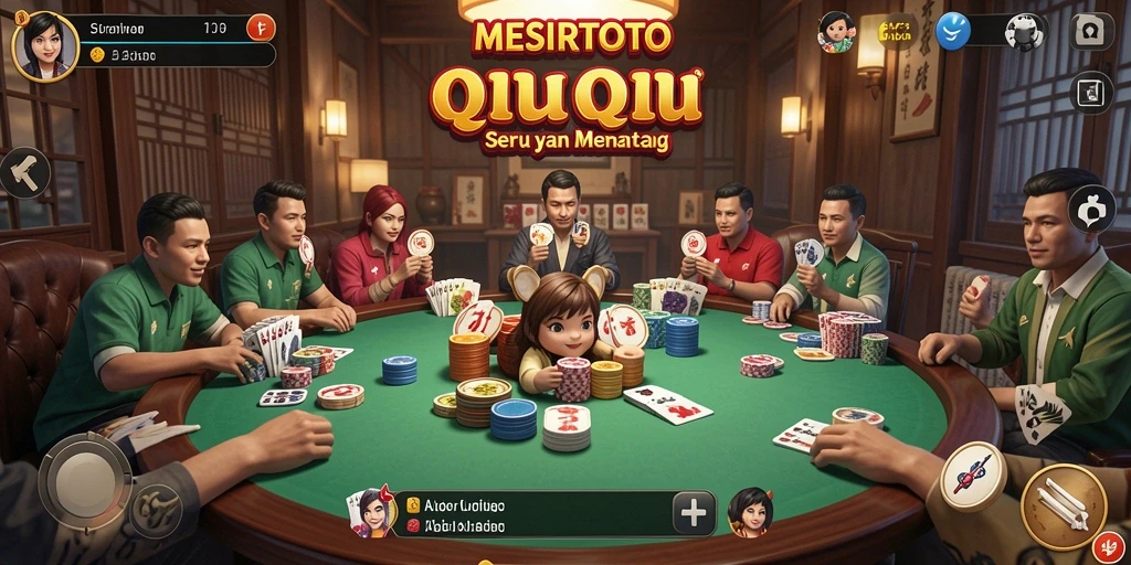 Screenshot gameplay <strong>MESIRTOTO</strong> menampilkan momen seru QiuQiu.