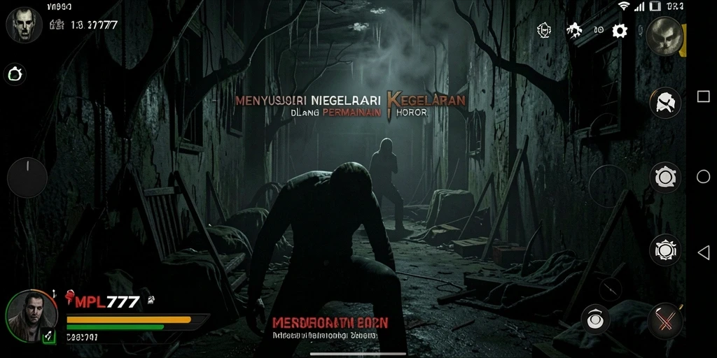 Gameplay MPL777 menampilkan momen mencekam dan visual yang menakutkan.
