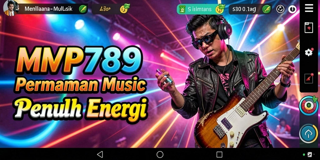 Screenshot gameplay <strong>MVP789</strong> yang menunjukkan interaksi pemain dengan musik.
