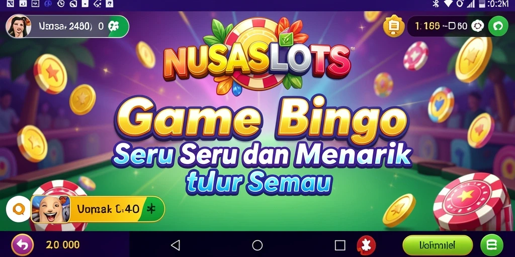 Tampilan menarik dalam permainan Bingo NUSASLOTS yang mengasyikkan.
