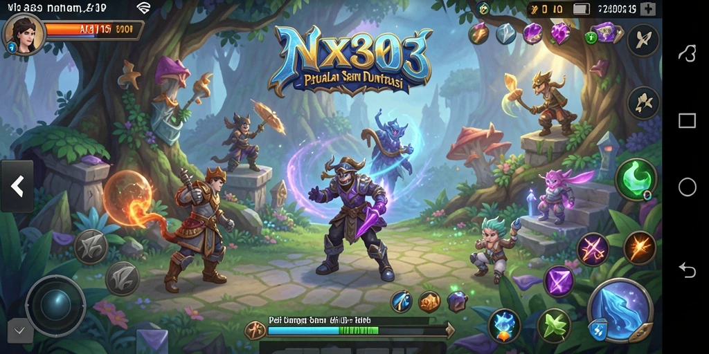 Gameplay NX303 yang seru dan menantang di dunia petualangan.