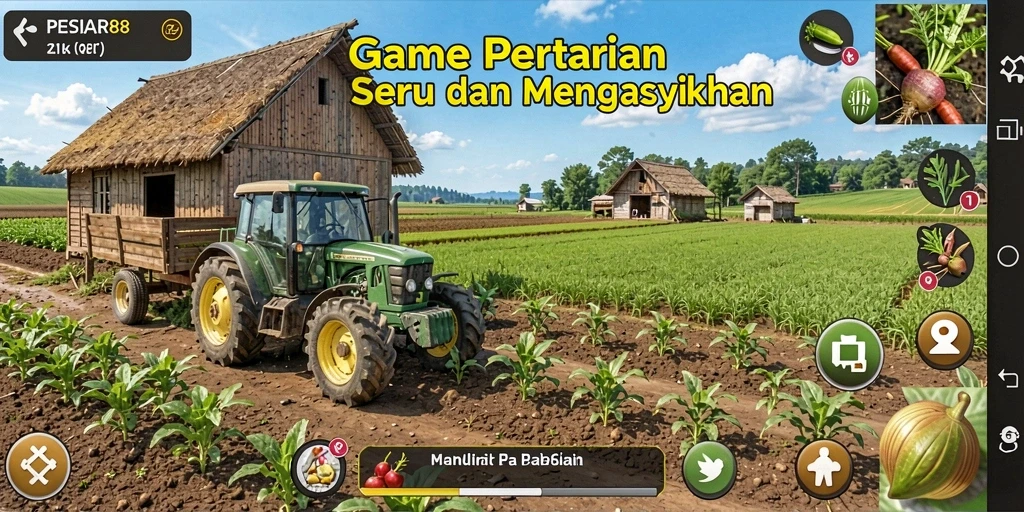 Gameplay PESIAR88 yang menarik dalam pertanian virtual.