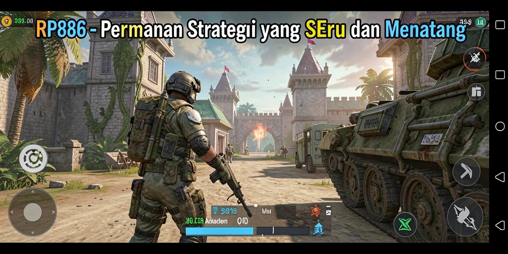 Tampilan gameplay RP886 yang seru dan penuh strategi.