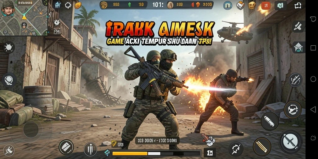 Gameplay RPOK yang penuh aksi dalam mode TPS.