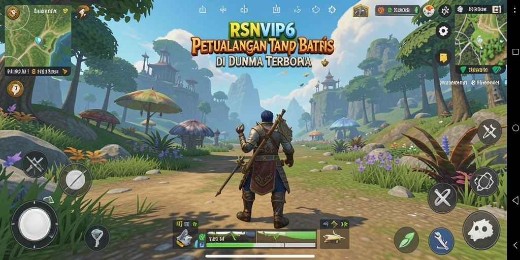 Tampilan gameplay RSNVIP6 yang menakjubkan di dunia terbuka.