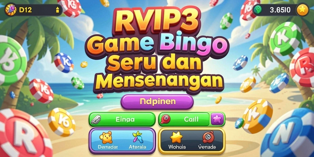 Tampilan gameplay Bingo yang seru di RVIP3.