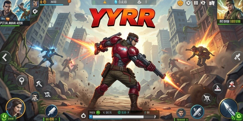 Screenshot gameplay YYRR dengan aksi seru dan grafis menawan.